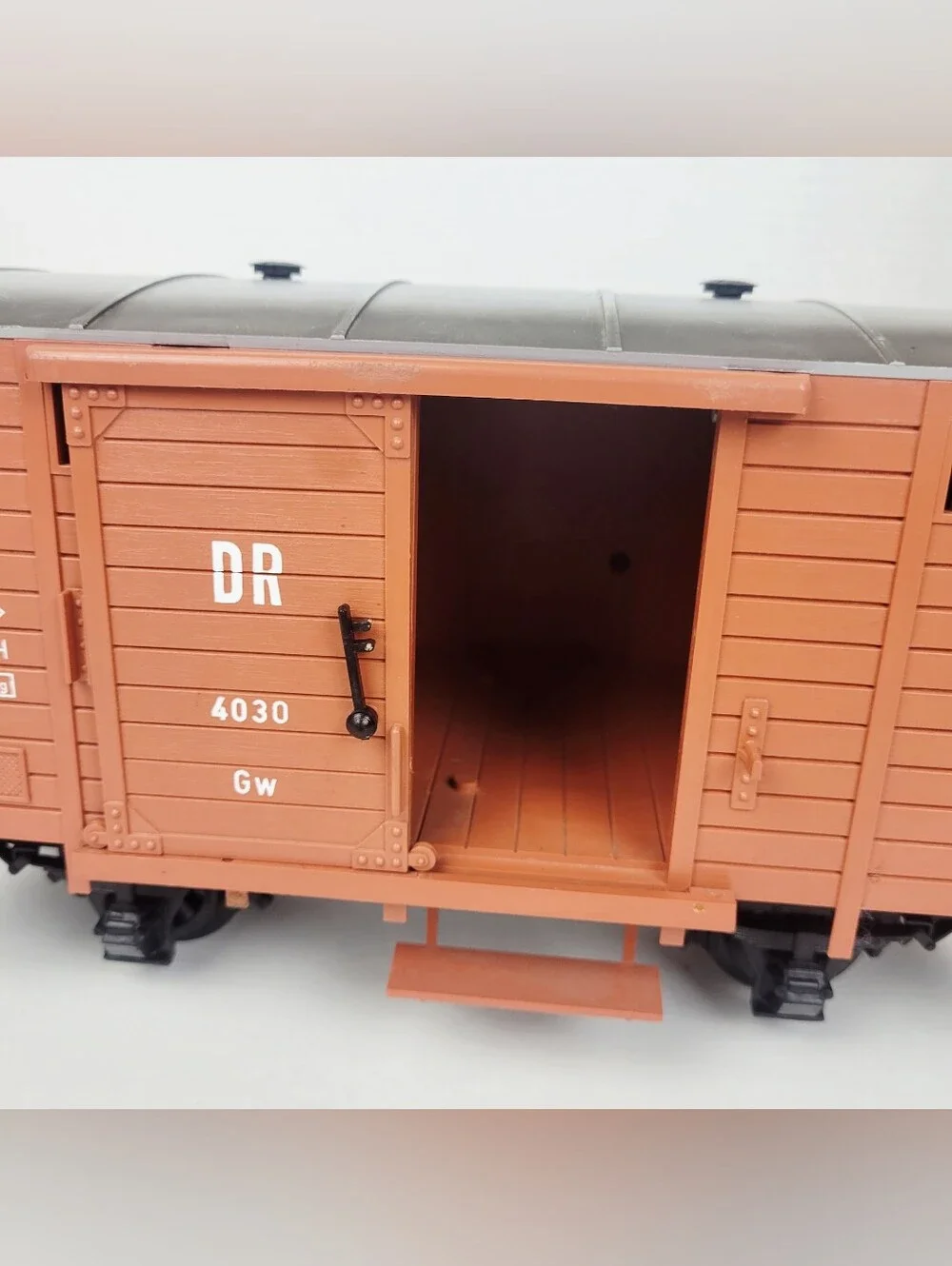 Vtg 70s LGB Lehmann 4030 Freight Car Boxcar G-Scale~Orange~Western Germany